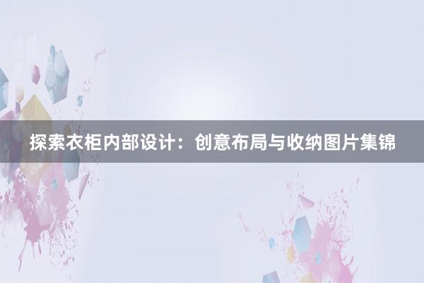 探索衣柜内部设计：创意布局与收纳图片集锦